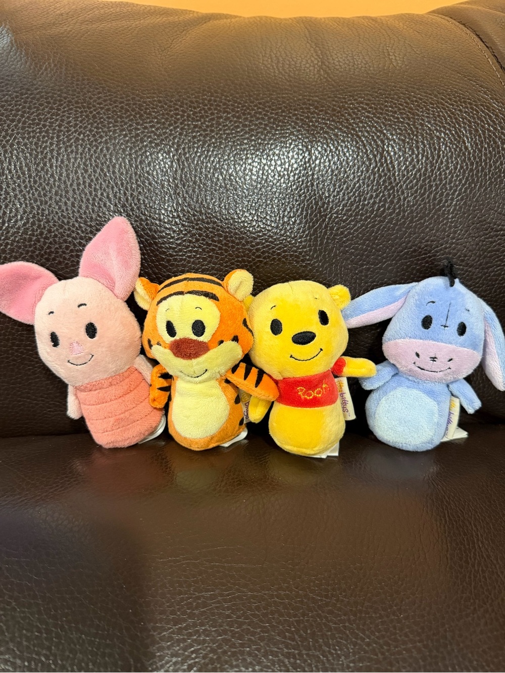 Disney Winnie the Pooh itty Bittys Plush Toy Set - Yellow, Pink, Orange, Blue